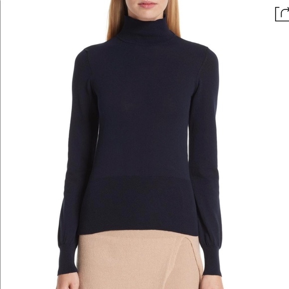 JACQUEMUS Baya Turtleneck Cutout Open Back Sweater - Picture 2 of 10